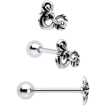 Officially Licensed Dungeons & Dragons Dice Barbell Tongue Ring  Set of 2