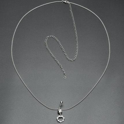 Clear Gem Wreath of Glam Dangle Belly Ring Belly Chain