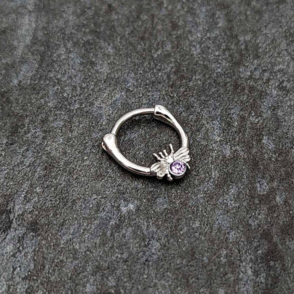 16G 5/16 Purple Gem Ultra Fly Cartilage Clicker