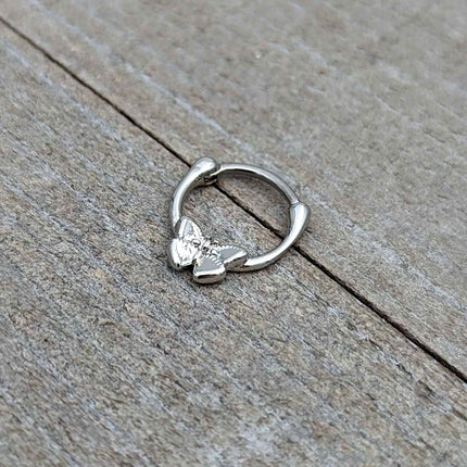 16G 5/16 Simple Textured Butterfly Cartilage Clicker