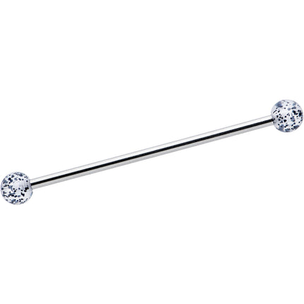 14G Black Tie Ghosts Glow in Dark Industrial Barbell 38mm Set of 3
