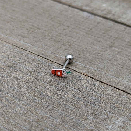 16G 5/16 Sweet Pumpkin Frappe Autumn Cartilage Tragus Earring
