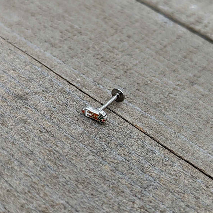 16G 5/16 Sweet Holiday Christmas Candle Labret Monroe Tragus