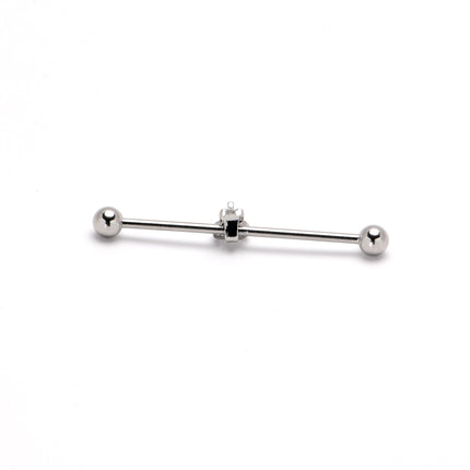 14G Sweet Happy Heart Lollipop Industrial Barbell 38mm