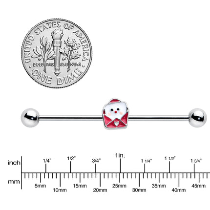14G Sweet Love Letter Valentine Industrial Barbell 38mm