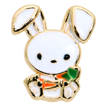 16G 5/16 Gold Tone Cutie Easter Bunny Labret Monroe Tragus