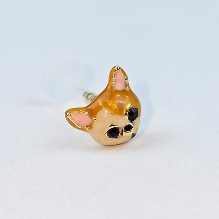 16G 5/16 Puppy Dog Brown PTFE Bioplast Labret Monroe Tragus
