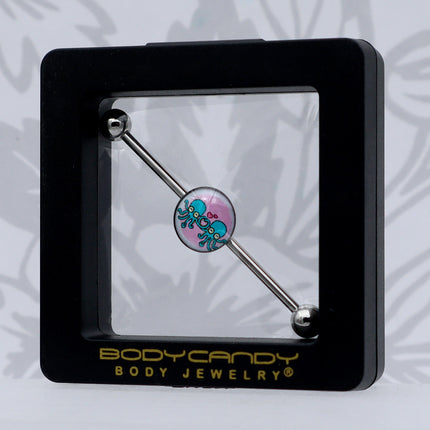 14G Loving Octopus Duo Industrial Barbell 38mm