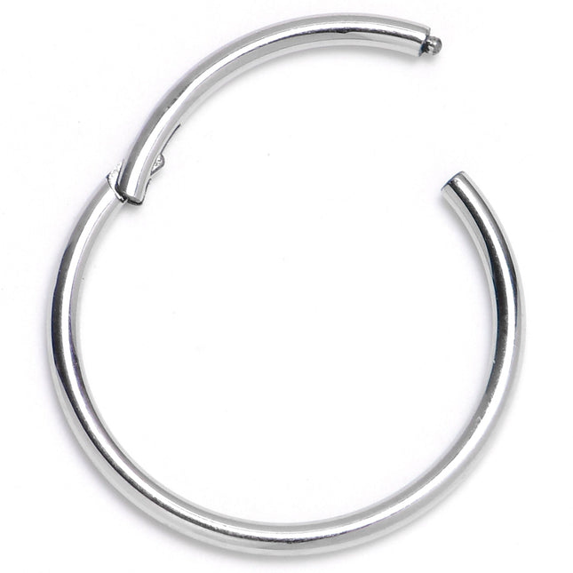 18G 1/2 316L Surgical Steel Precision Hinged Segment Hoop