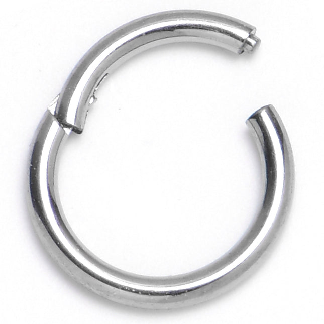 18G 1/4 ASTM F-136 Titainum Percision Hinged Segment Hoop