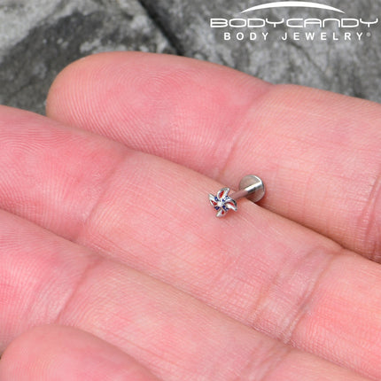 16G 5/16 Patriotic Pinwheel Labret Monroe Tragus