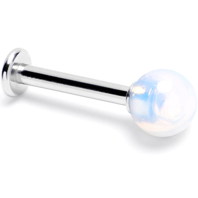 14G 3/8 Opalite Natural Stone Labret Tragus Earring