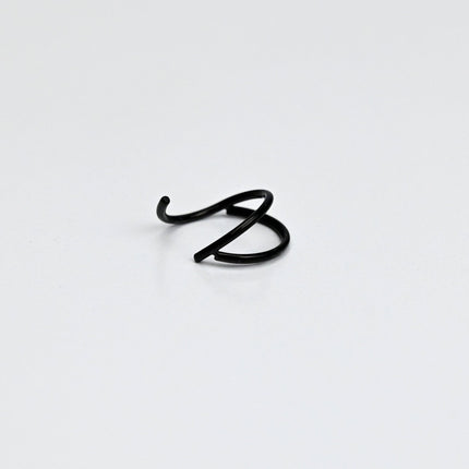 20G 5/16 Black Double Nose Hoop