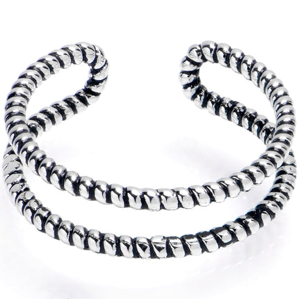 Getting Knotty Textured Adjustable Toe Ring