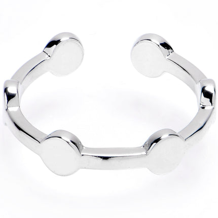 Discs Of Style Adjustable Toe Ring