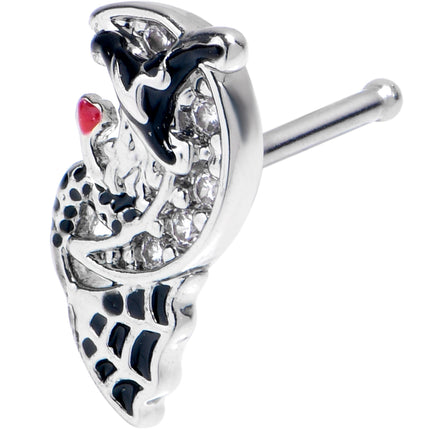 20G 7mm Crescent Moon Witch Halloween Nose Bone