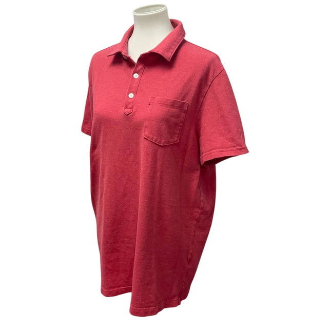 Banana Republic Mens Large Short Sleeve Collared Performance Pique Polo Shirt