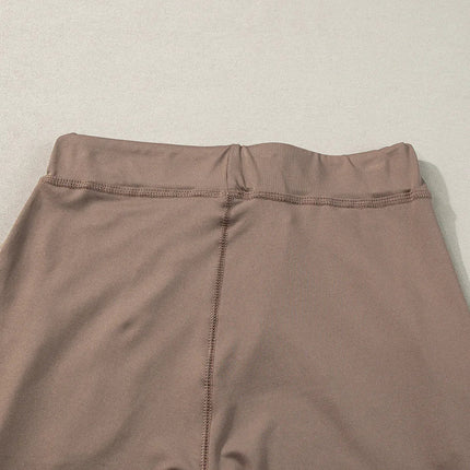 Gray Drawstring Waist Pocketed Joggers