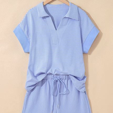 Lilian Dolman Sleeve Polo Shirt Set
