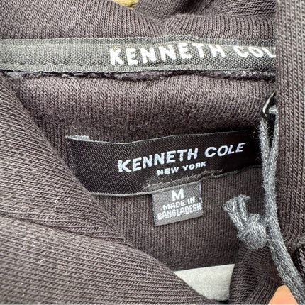NWT New Kenneth Cole Mens Large Black Mobility Fleece Hoodie Hooded Sweatshirt