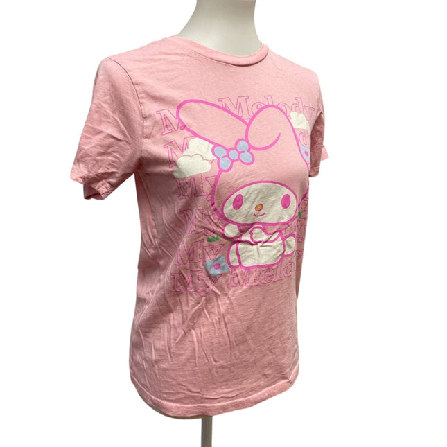 2022 My Melody by Sanrio Womens Small Bunny Rabbit 100% Cotton Crew Neck Tee