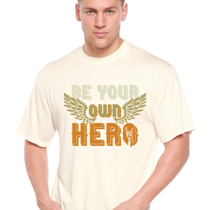 Be Your Own Hero Men's Bamboo Viscose/Organic Cotton Short Sleeve Graphic T-Shirt