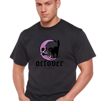 October Vibes Men's Bamboo Viscose/Organic Cotton Short Sleeve Graphic T-Shirt