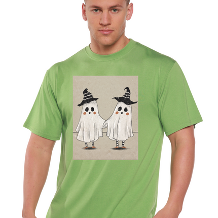Cute Ghost Men's Bamboo Viscose/Organic Cotton Short Sleeve Graphic T-Shirt