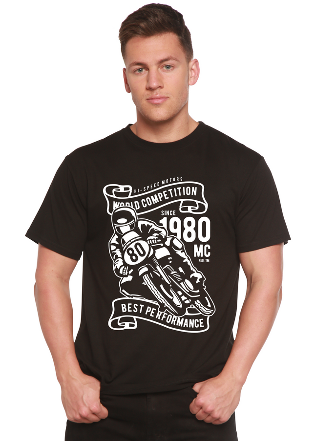 World Competition Men's Bamboo Viscose/Organic Cotton Short Sleeve Graphic Graphic T-Shirt