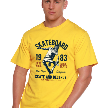Skateboard 1983 Men's Bamboo Viscose/Organic Cotton Short Sleeve Graphic T-Shirt