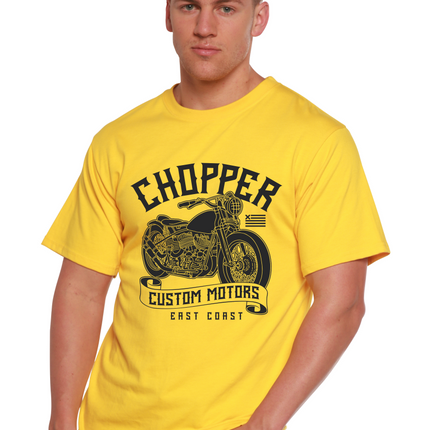 Chopper Custom Motors Men's Bamboo Viscose/Organic Cotton Short Sleeve Graphic T-Shirt