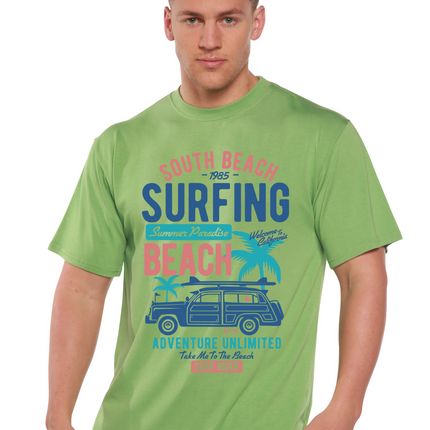 South Beach Spun Bamboo® Men's Bamboo Viscose/Organic Cotton Short Sleeve Graphic T-Shirt