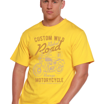 Custom Wild Men's Bamboo Viscose/Organic Cotton Short Sleeve Graphic T-Shirt