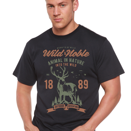 Wild And Noble Spun Bamboo® Men's Bamboo Viscose/Organic Cotton Short Sleeve Graphic T-Shirt