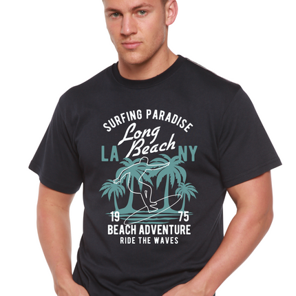 Beach Adventure Men's Bamboo Viscose/Organic Cotton Short Sleeve Graphic T-Shirt