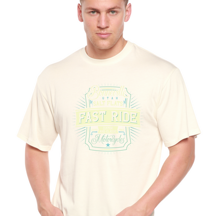 Fast Ride Men's Bamboo Viscose/Organic Cotton Short Sleeve Graphic T-Shirt