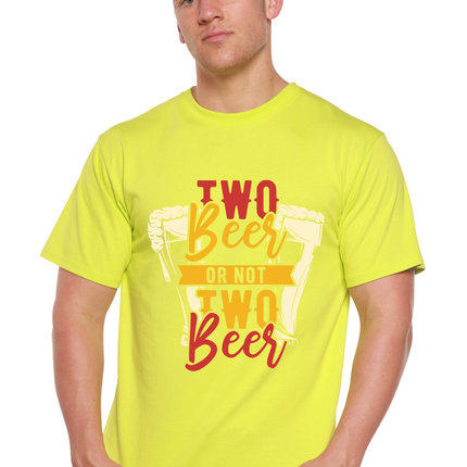 Two Beer Men's Bamboo Viscose/Organic Cotton Short Sleeve Graphic T-Shirt