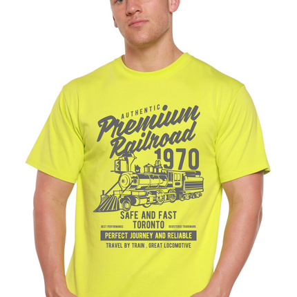 Premium Railroad Spun Bamboo® Men's Bamboo Viscose/Organic Cotton Short Sleeve Graphic T-Shirt
