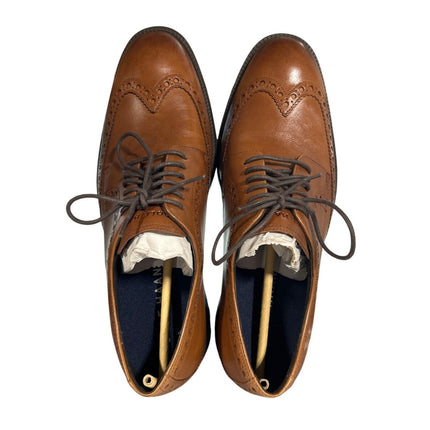 New In Box Cole Haan Mens 11 British Tan Leather Oxford Lace Up Grand 360 Shoes