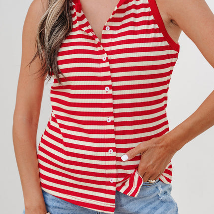 Monica Ribbed Knit Tank Top