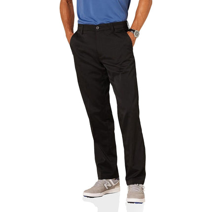 Amazon Essentials Mens 42X30 Black Classic Fit Straight Leg Stretch Golf Pants