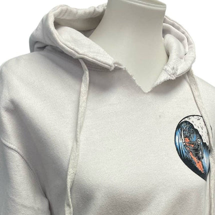 Call Your Mother Mens Medium Surfing Grim Reaper Long Sleeve Sweatshirt Hoodie