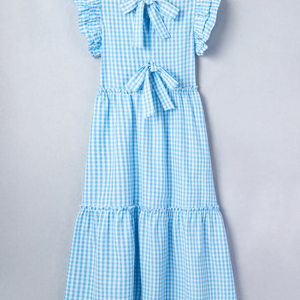Deborah Sleeve Gingham Maxi Dress