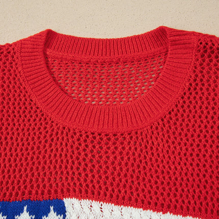 Emely Graphic Short Sleeve Sweater