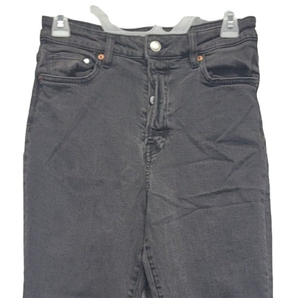 H&M Womens Size 6 Stretch Cotton Ultra High Waist Button Fly Denim Mom Jeans