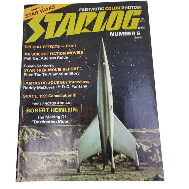 Vintage June 1977 Starlog Magazine of the Future #6 Making of Destination Moon