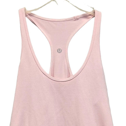 Lululemon Womens Small Baby Pink Athletic Stretchy Fitted Racerback Tank Top