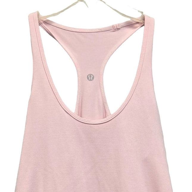 Lululemon Womens Small Baby Pink Athletic Stretchy Fitted Racerback Tank Top