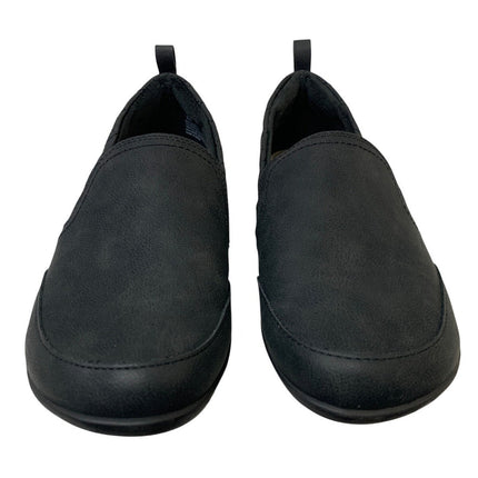 JSport Womens Size 8 Black Faux Leather Lisa Slide On Lined Memory Foam Shoes