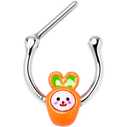 16G 5/16 Surprise Carrot Easter Bunny Cartilage Clicker